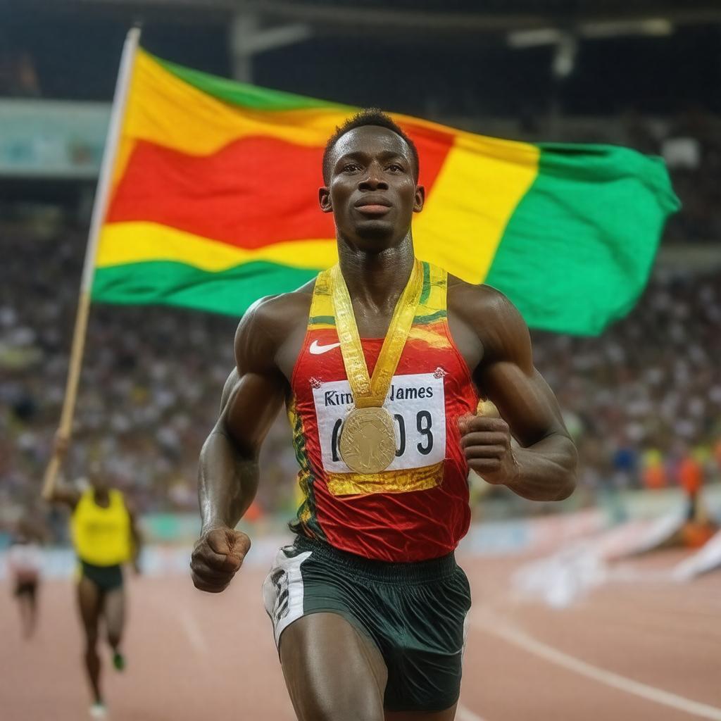 AI-created image of Grenada (first Olympic gold medal)