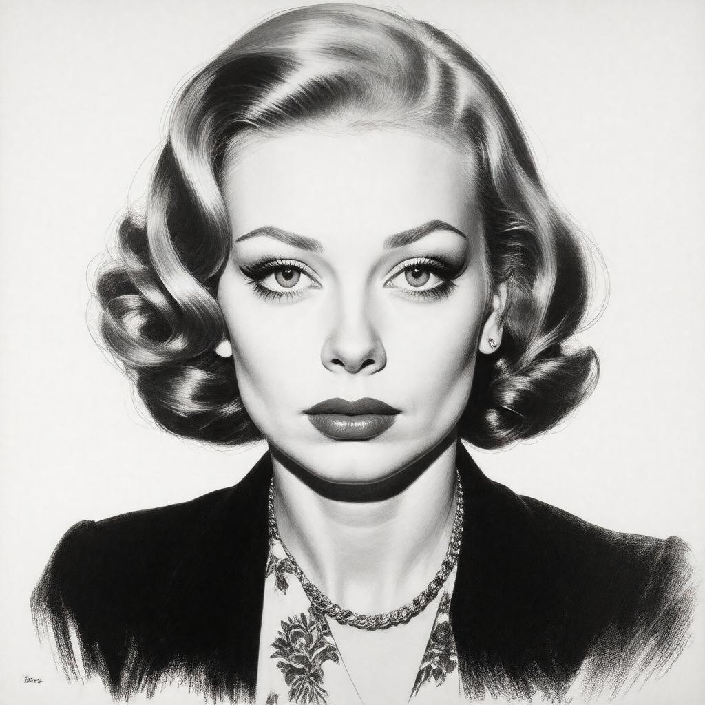 AI-created image of Greta Garbo