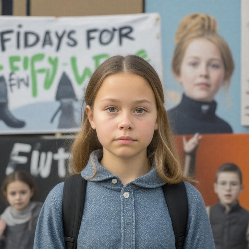 AI-created image of Greta Thunberg