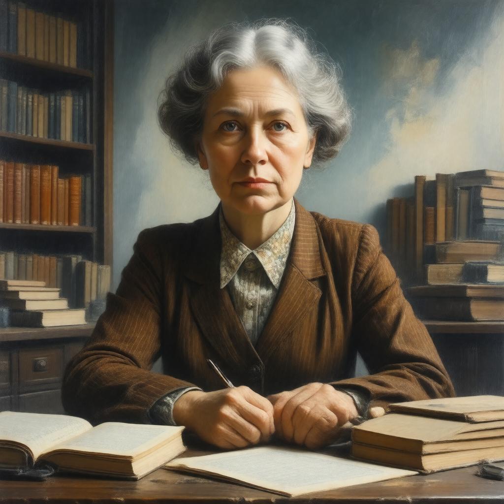 AI-created image of Grete Hermann