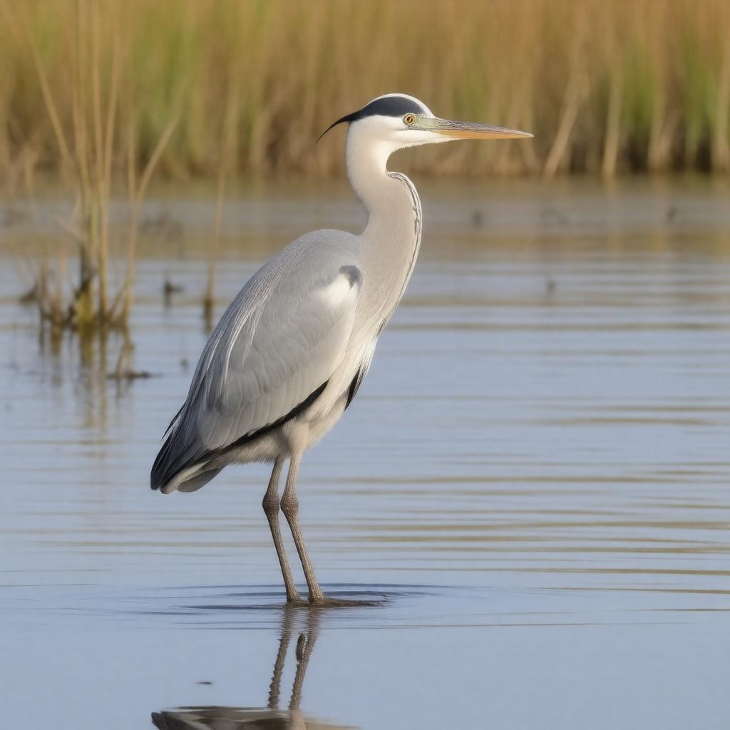 AI-created image of Grey heron