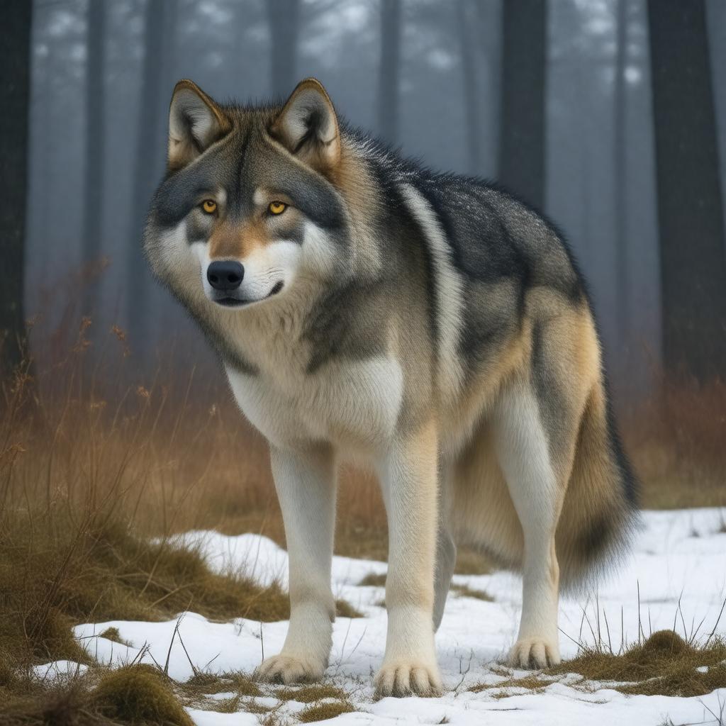 AI-created image of Grey wolf