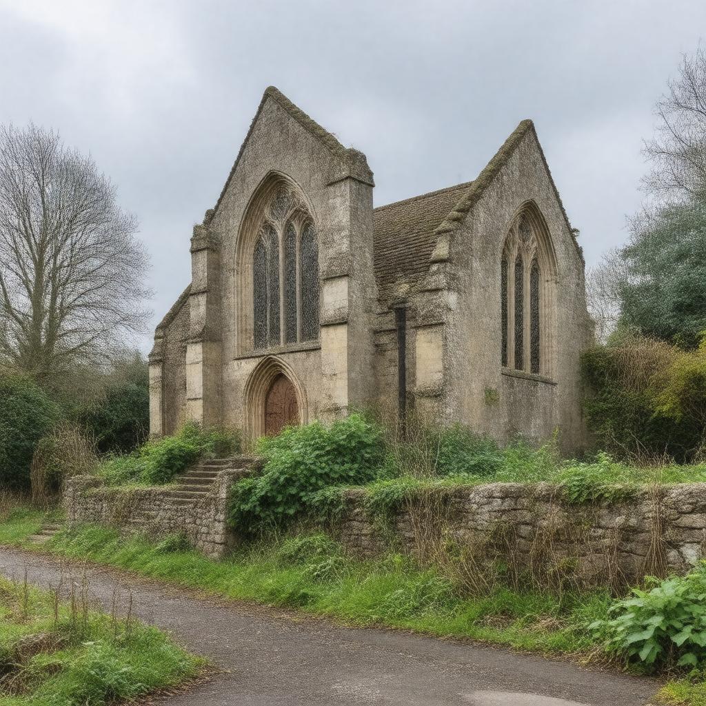 AI-created image of Greyfriars Church, Hereford