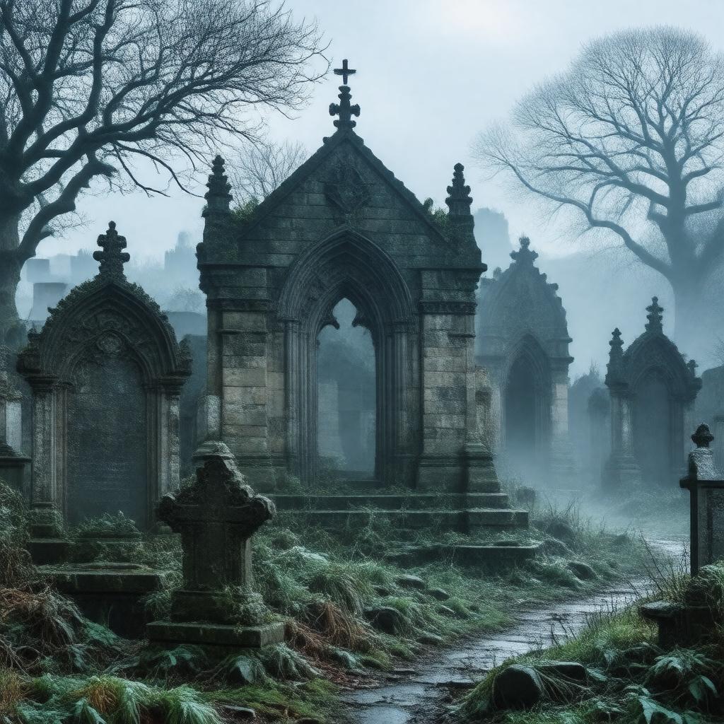 AI-created image of Greyfriars Kirkyard
