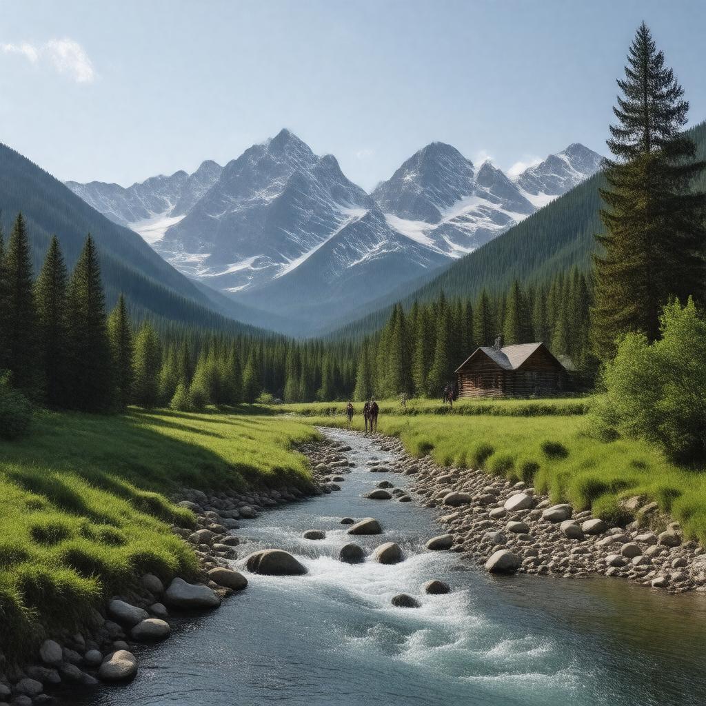 AI-created image of Greys River Ranger District