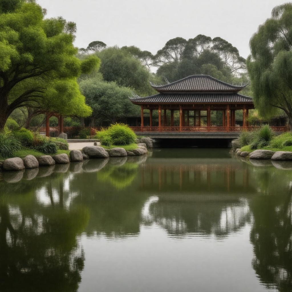 Click to view larger image AI-created image of Grigg Nanjing Friendship Garden