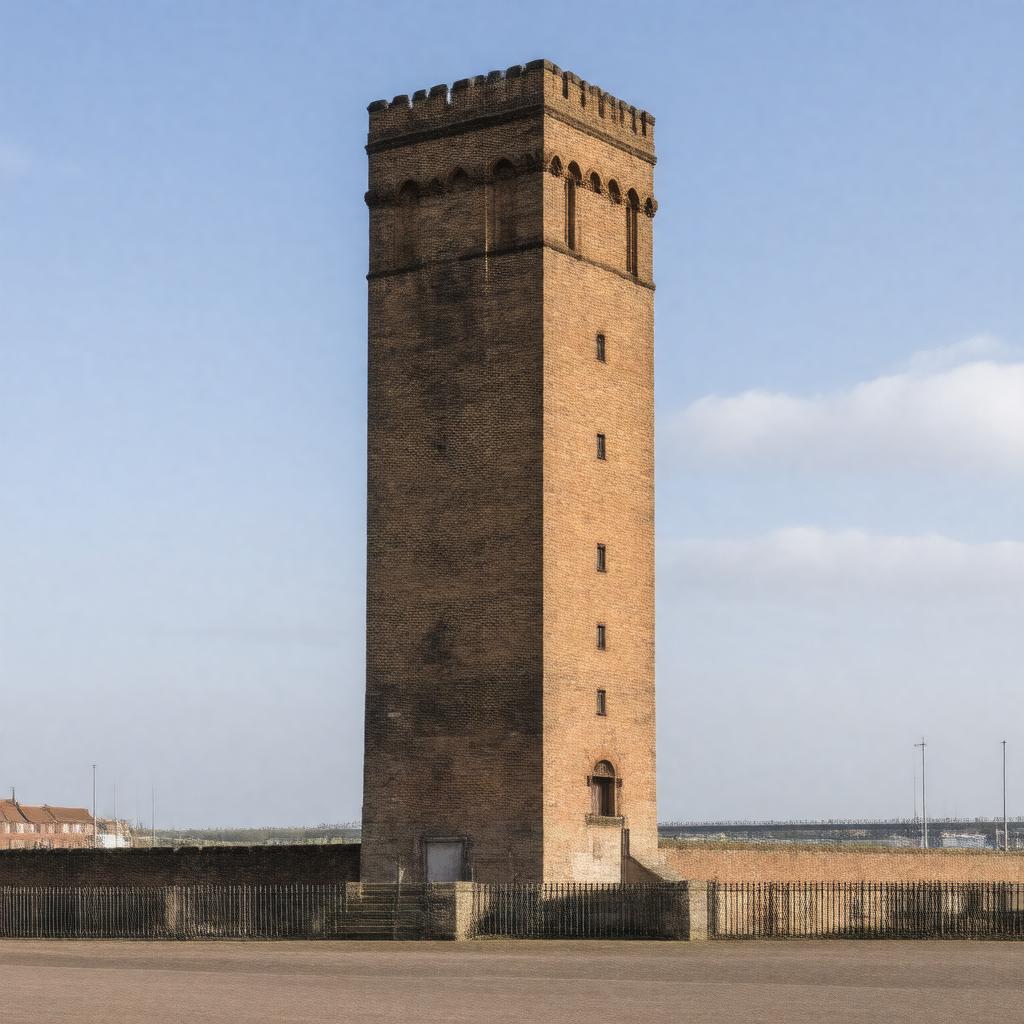 AI-created image of Grimsby Dock Tower