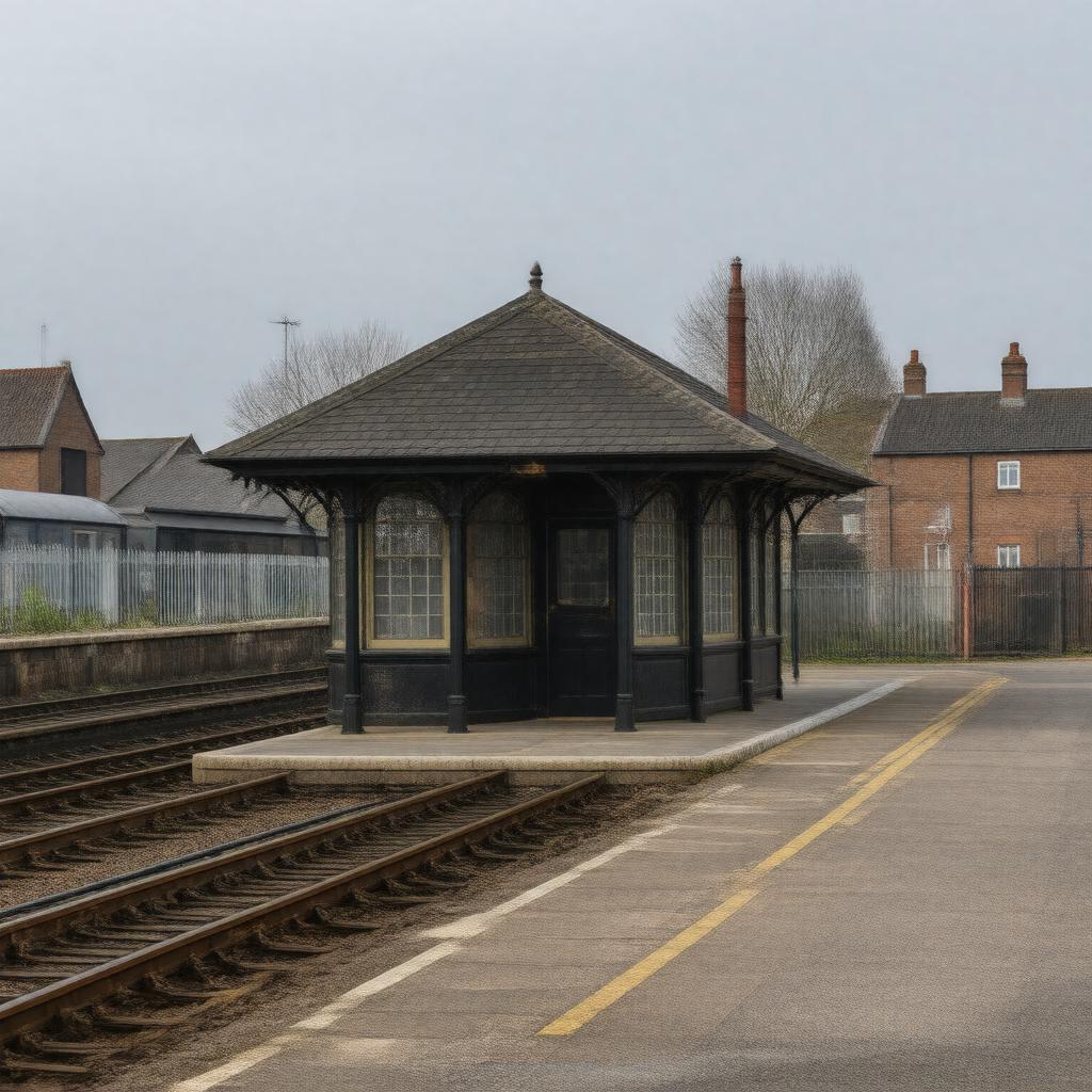 AI-created image of Grimsby Docks railway station