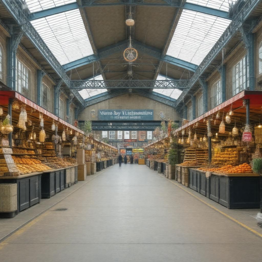 AI-created image of Grimsby Top Town Market