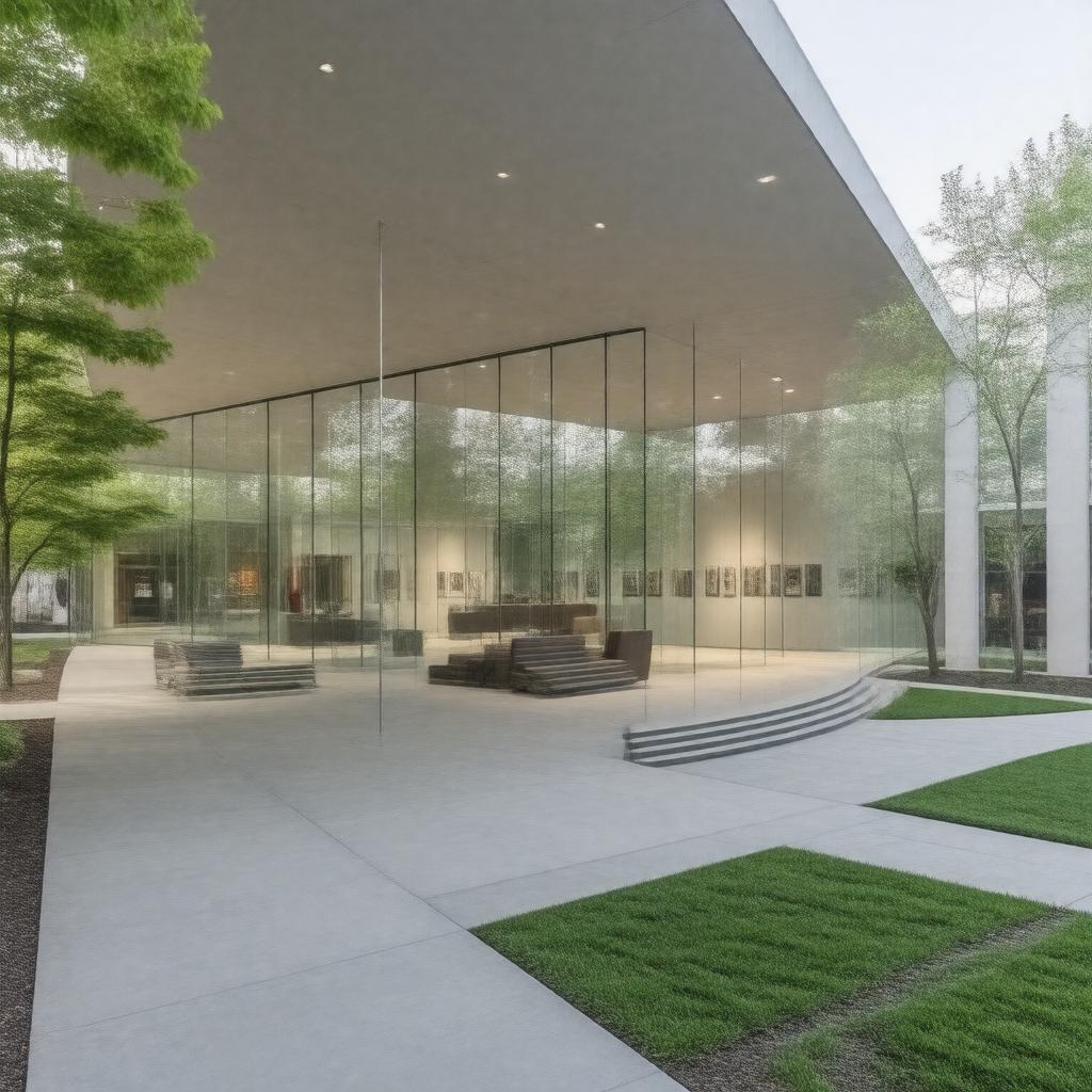 AI-created image of Grinnell College Museum of Art