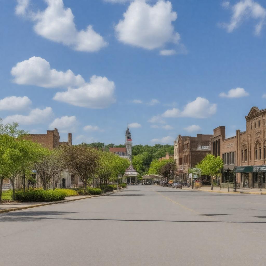 AI-created image of Grinnell, Iowa