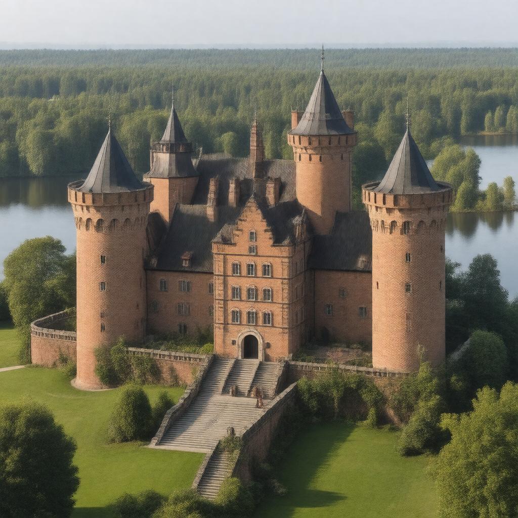 AI-created image of Gripsholm Castle