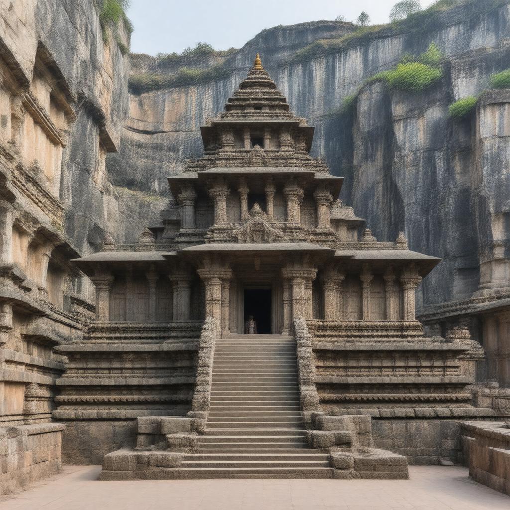 AI-created image of Grishneshwar Temple