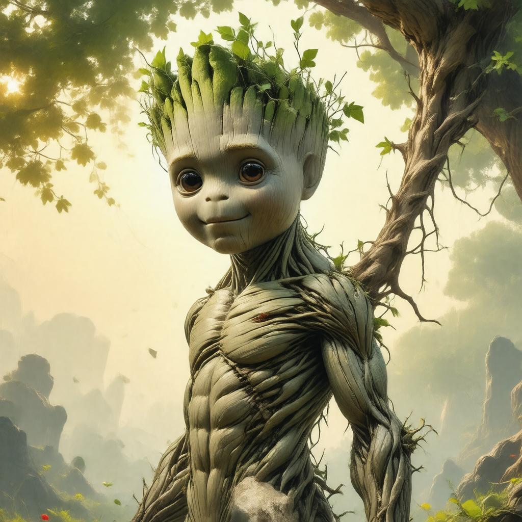 AI-created image of Groot
