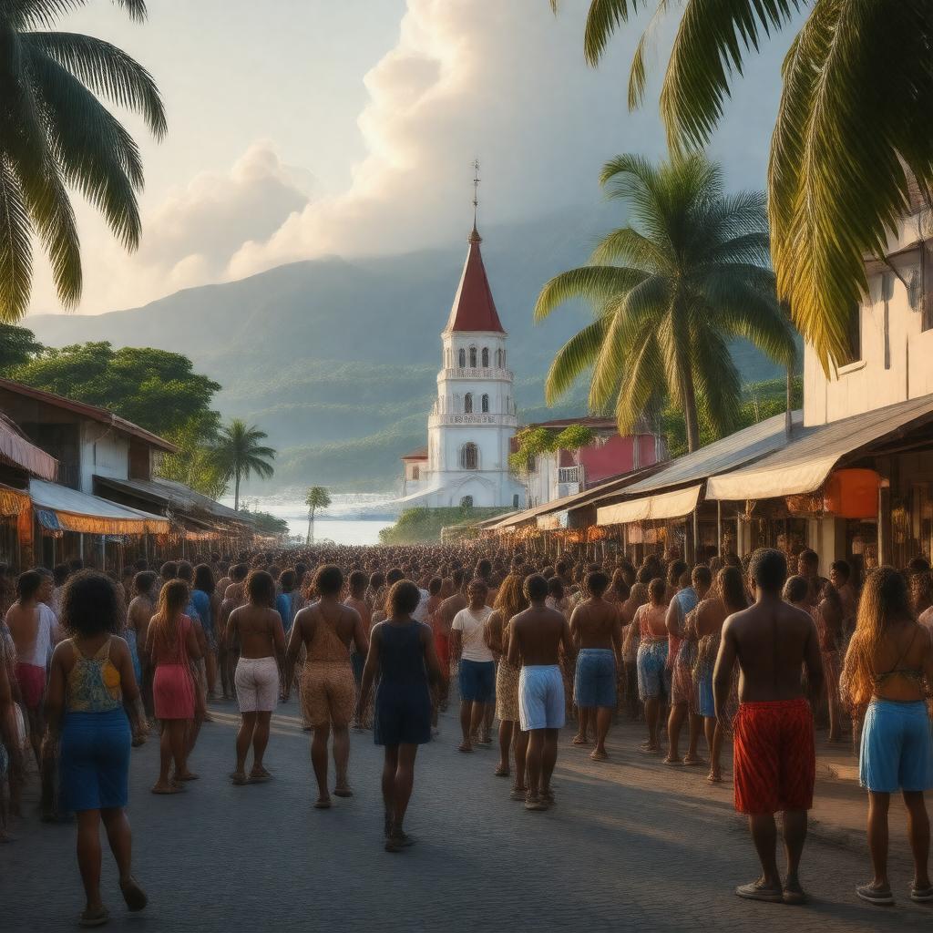 AI-created image of Gros Islet