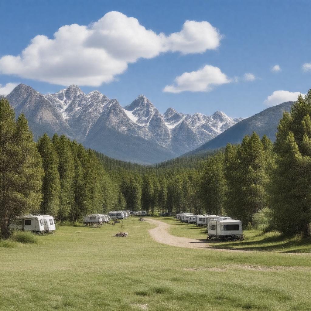 AI-created image of Gros Ventre Campground