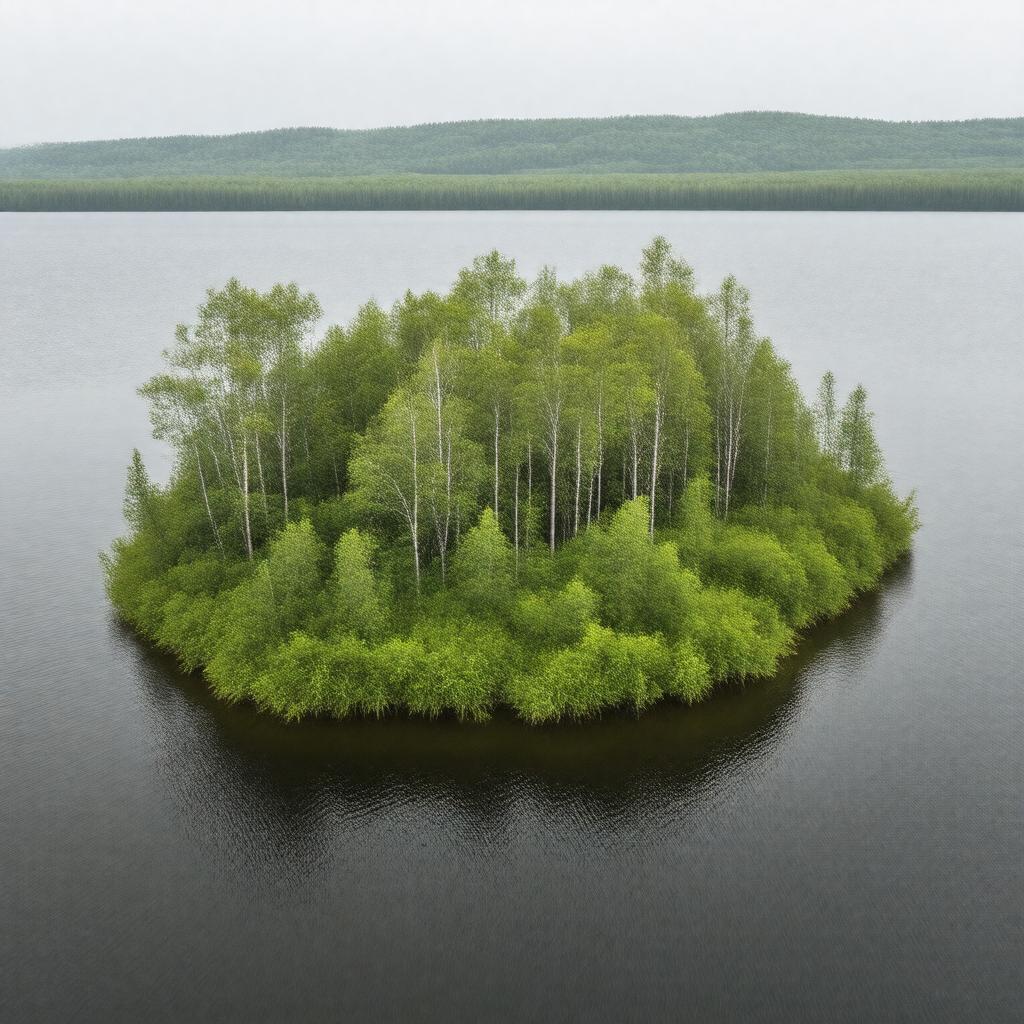 AI-created image of Grouse Island