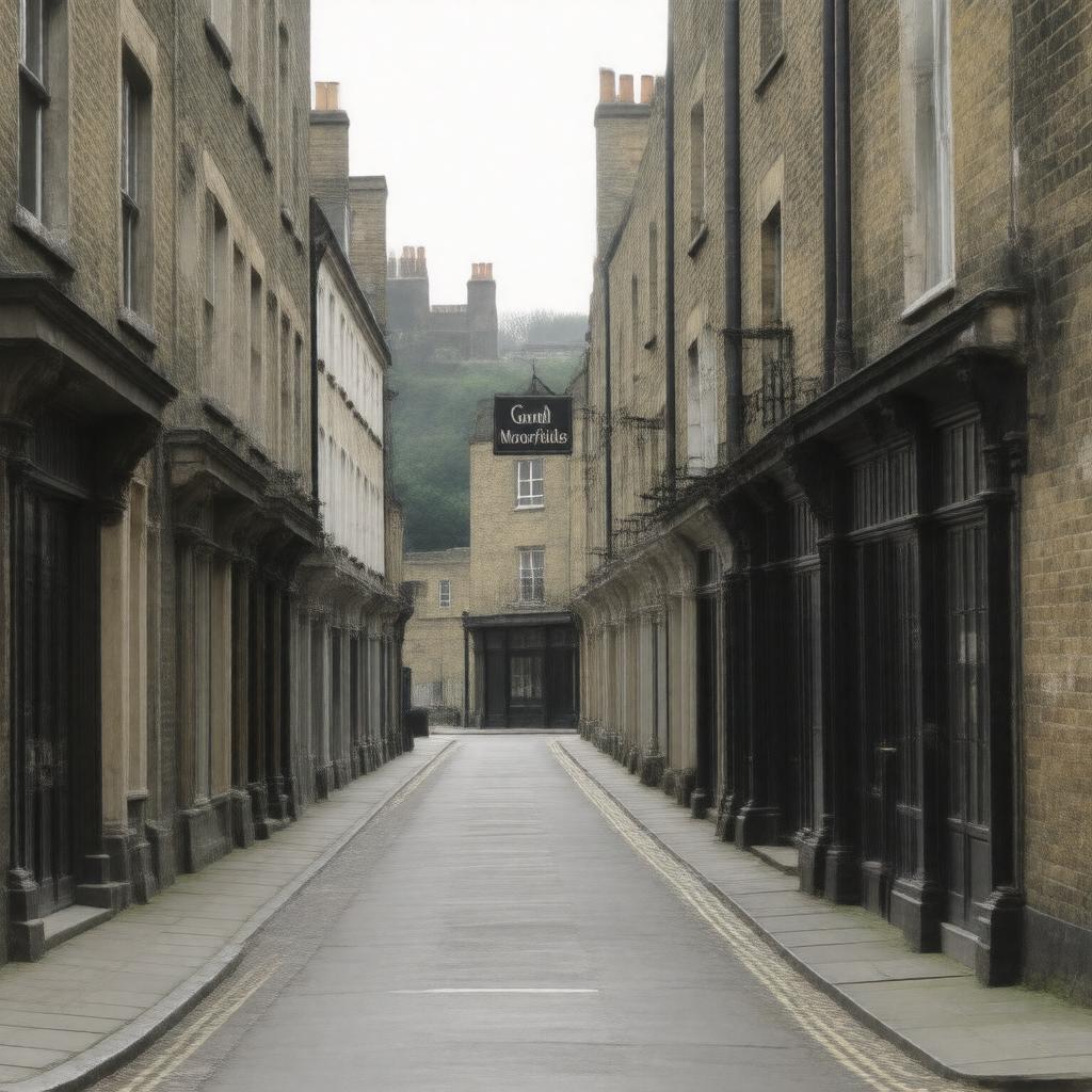 Click to view larger image AI-created image of Grub Street