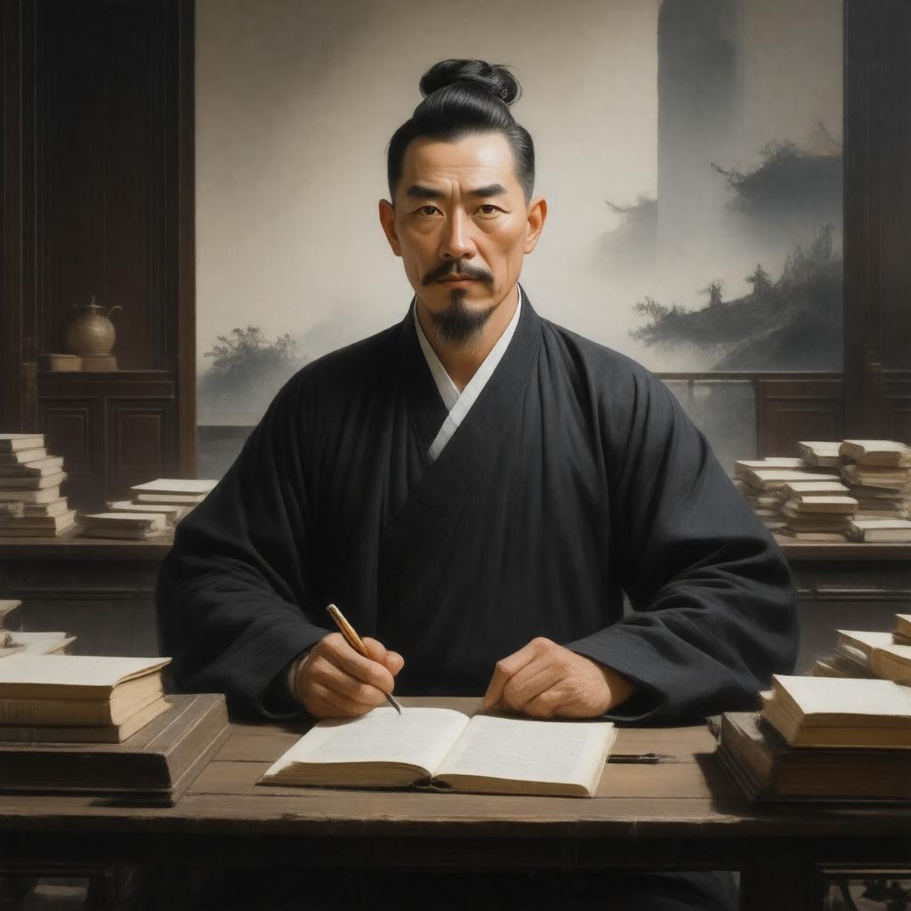 Click to view larger image AI-created image of Gu Yanwu