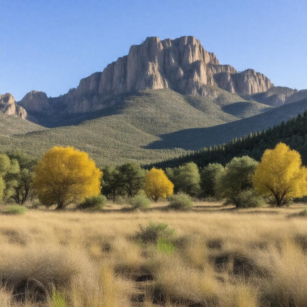 AI-created image of Guadalupe Mountains National Park