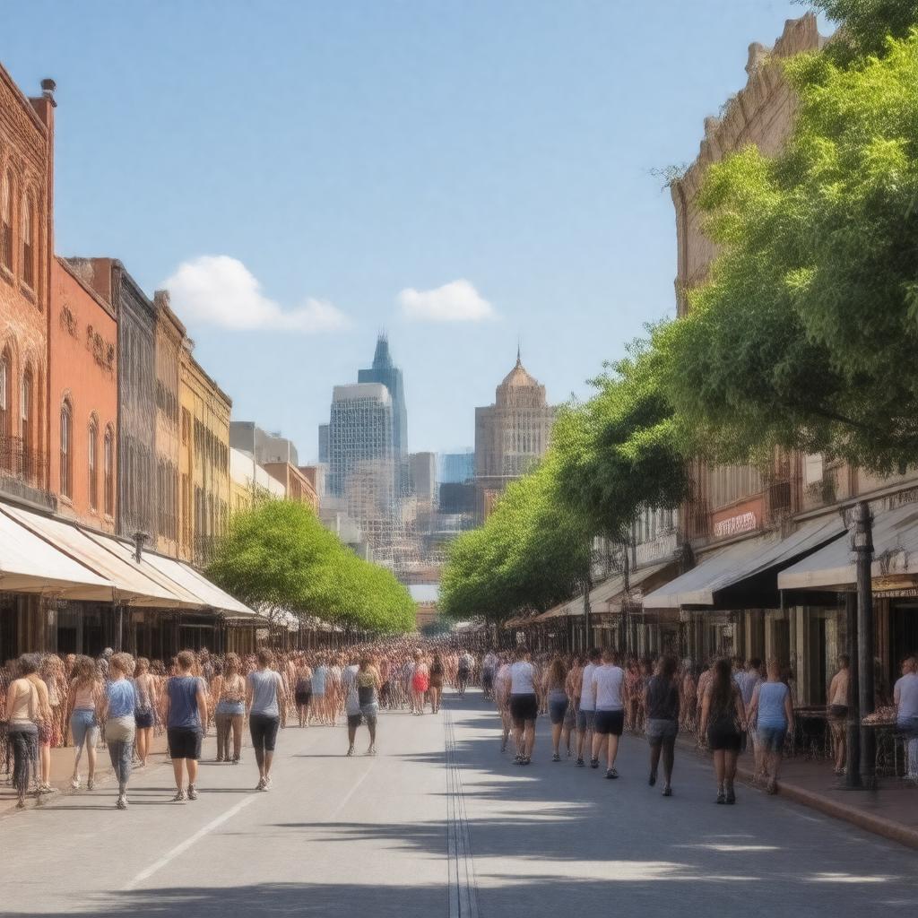 Click to view larger image AI-created image of Guadalupe Street