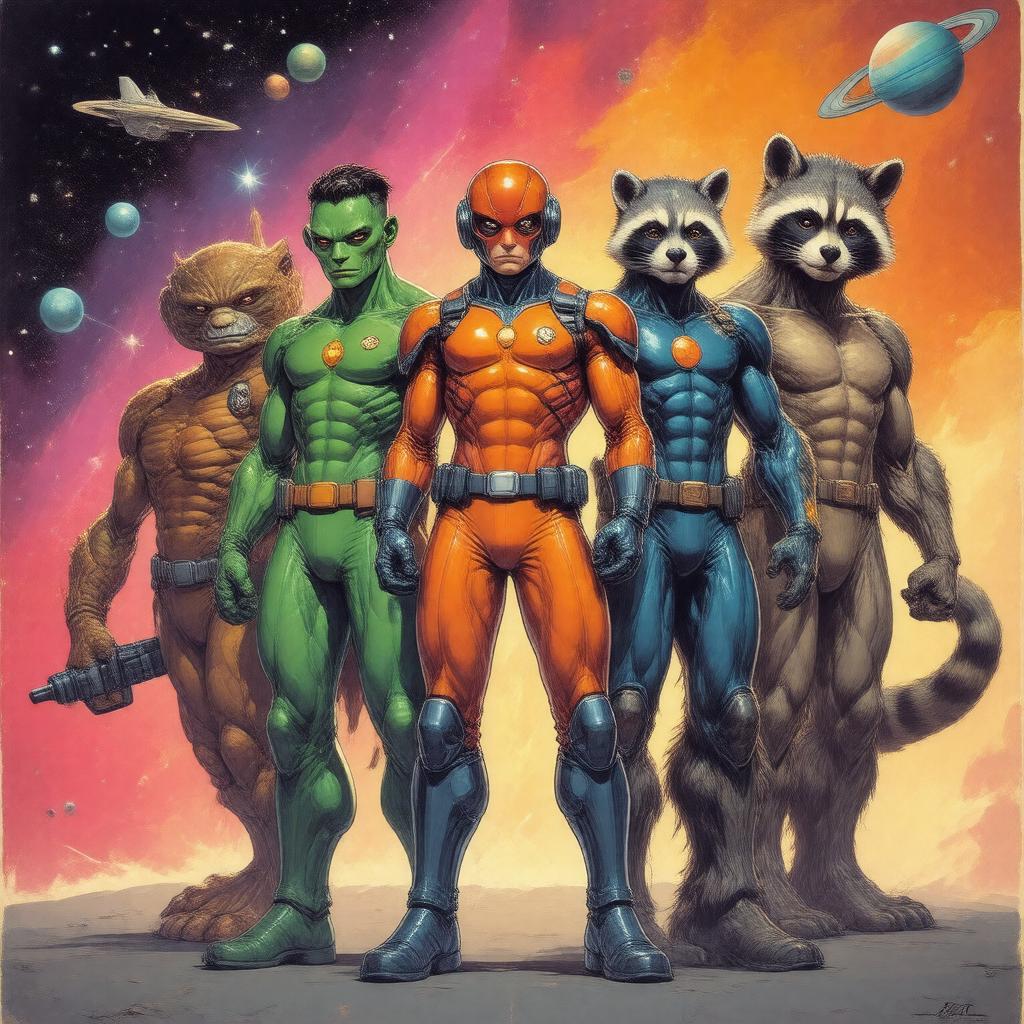 AI-created image of Guardians of the Galaxy