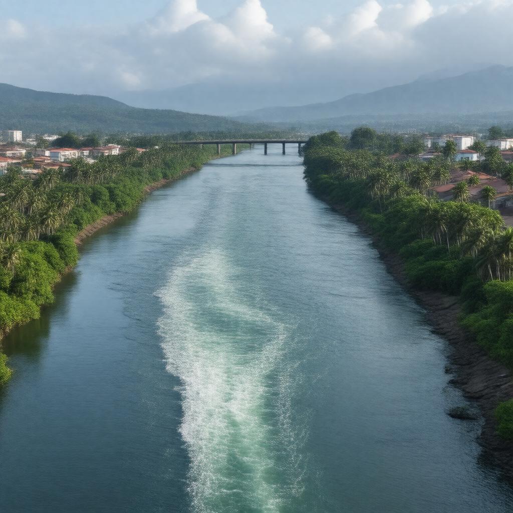 Click to view larger image AI-created image of Guayas River