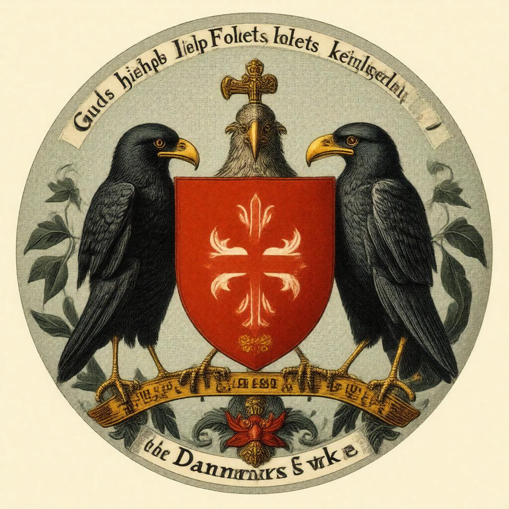 Click to view larger image AI-created image of Guds hjælp, Folkets kærlighed, Danmarks styrke