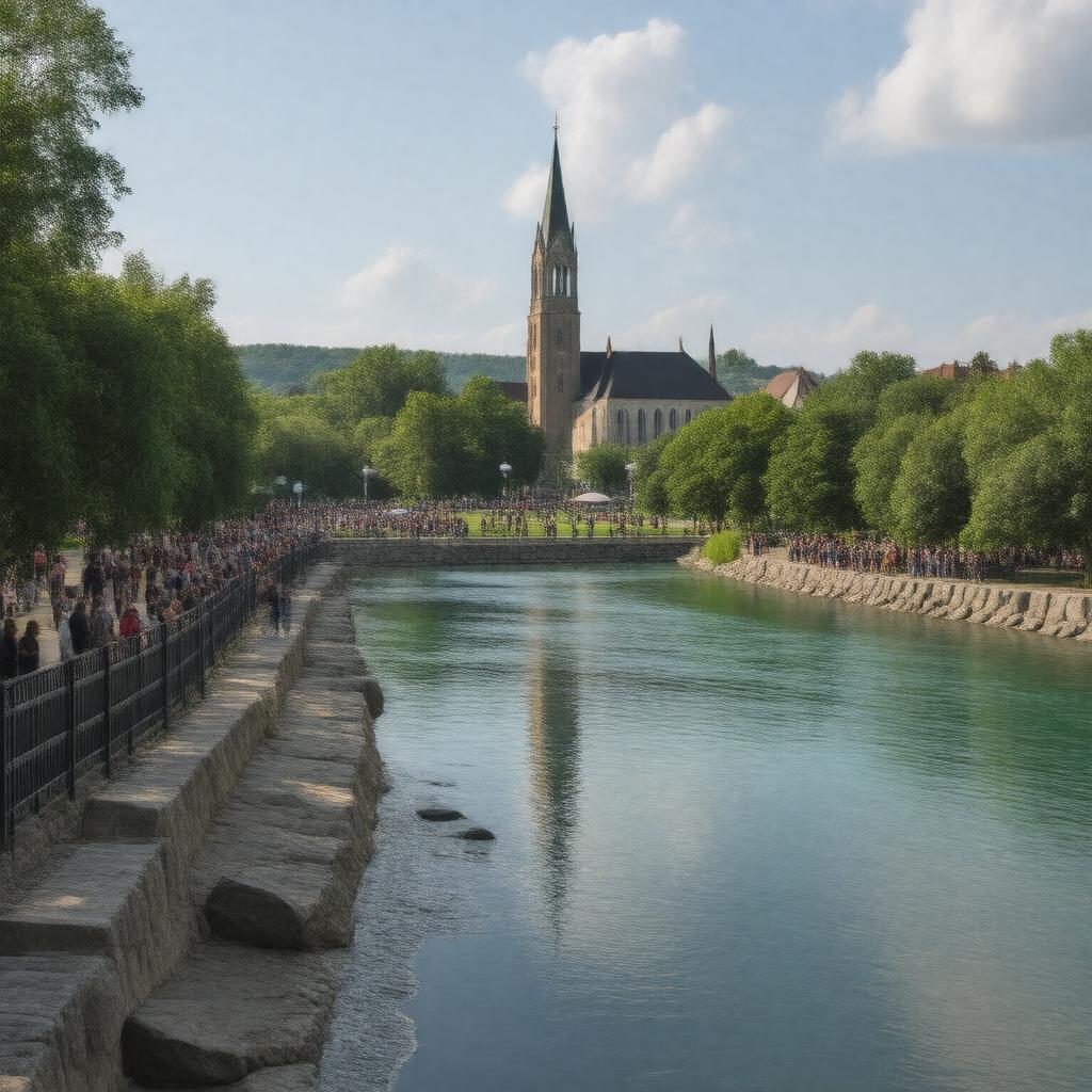 AI-created image of Guelph, Ontario, Canada