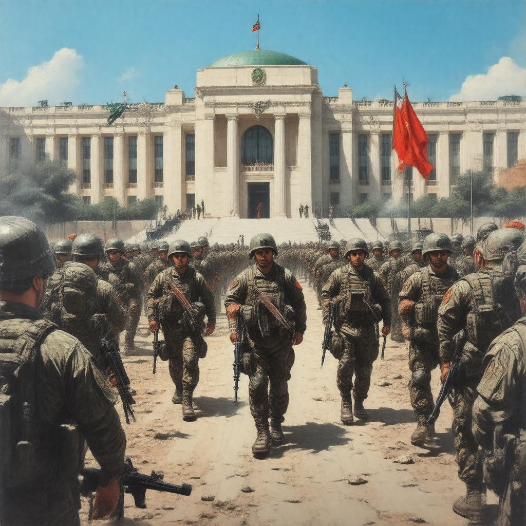 Click to view larger image AI-created image of Guests of the Ayatollah