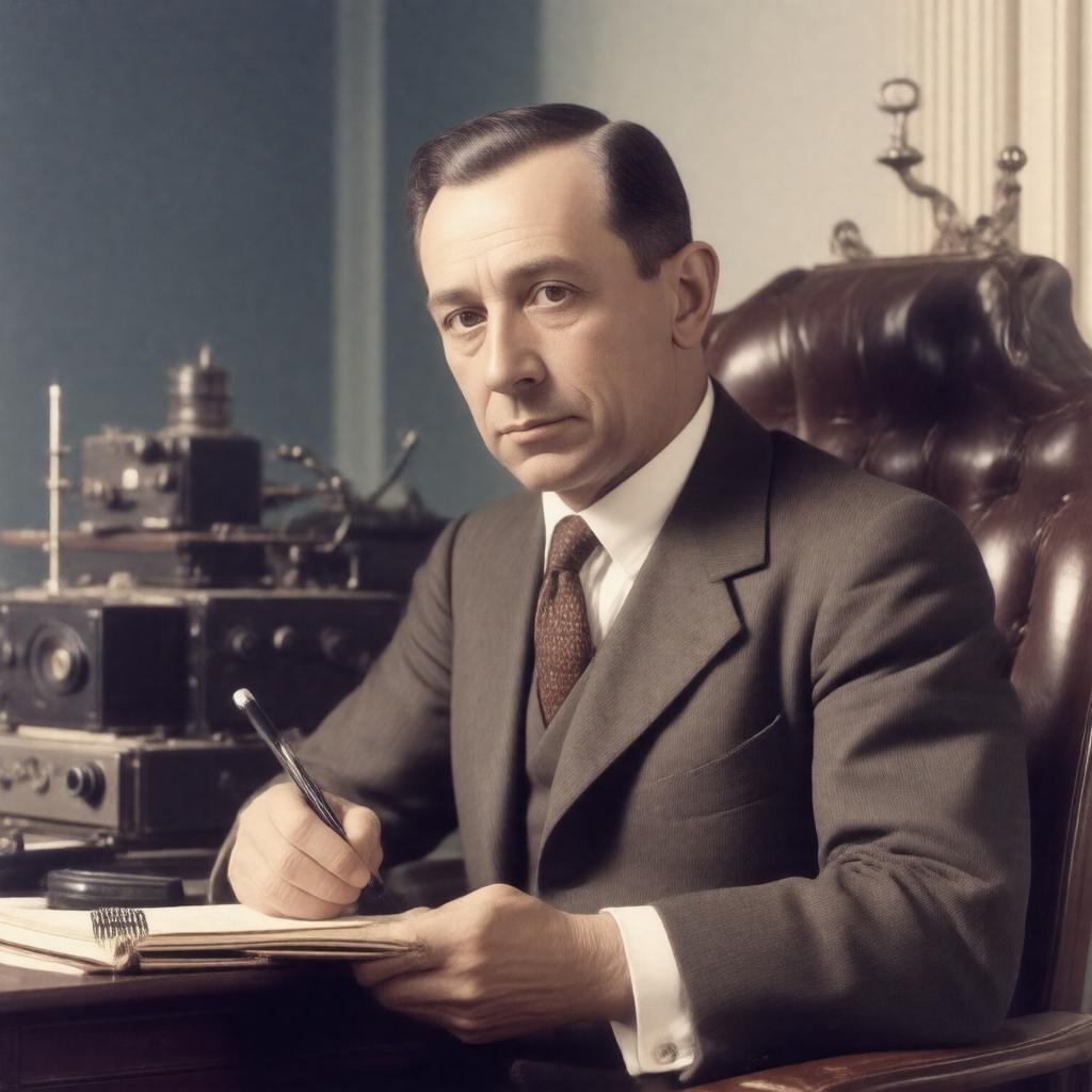 AI-created image of Guglielmo Marconi