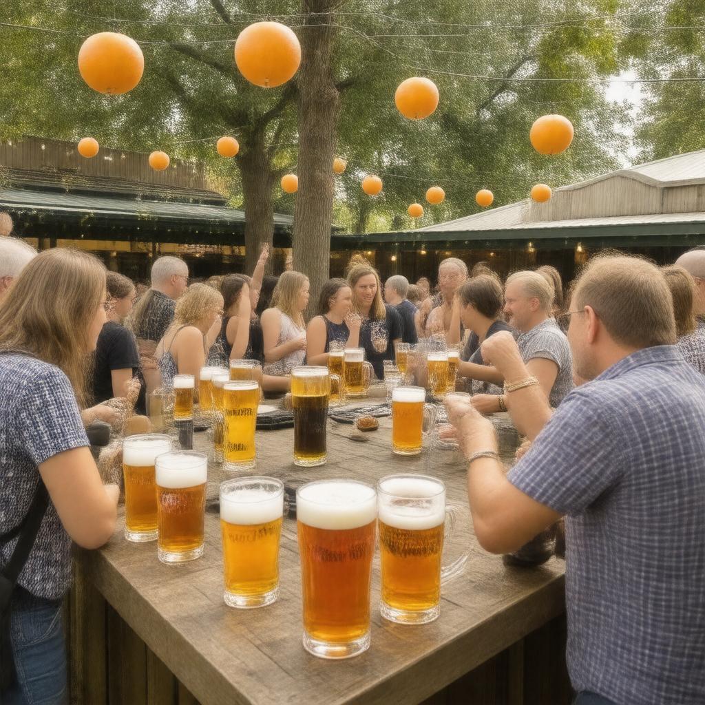Click to view larger image AI-created image of Guildford Beer Festival