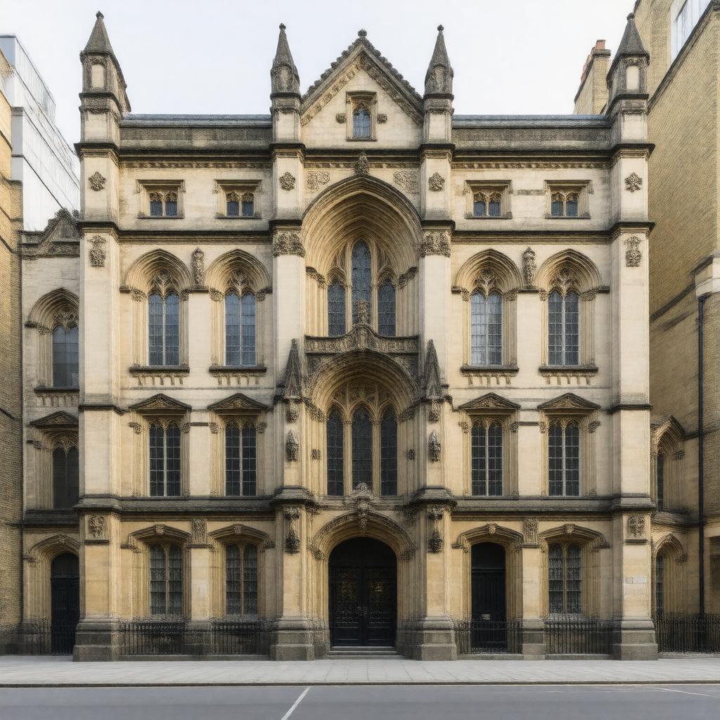 AI-created image of Guildhall School of Music and Drama (original building)