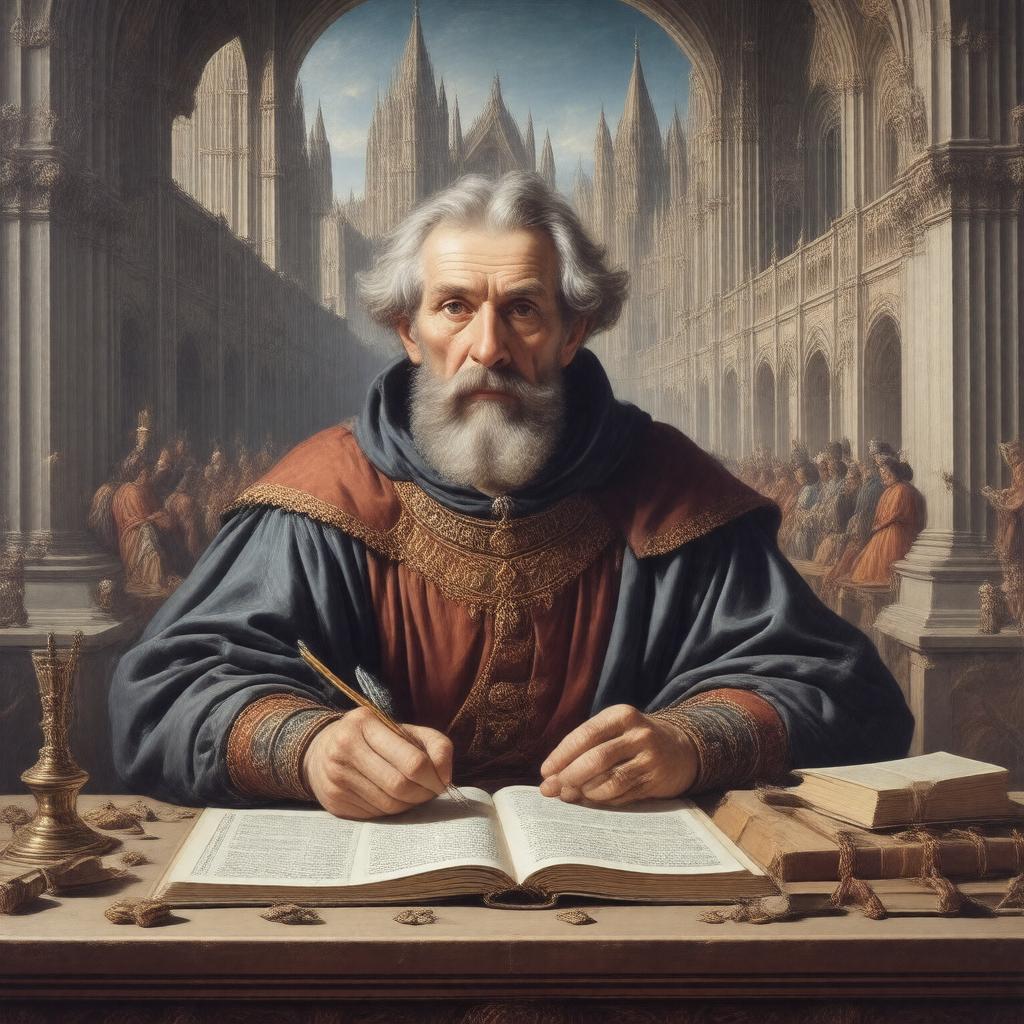 AI-created image of Guillaume de Machaut