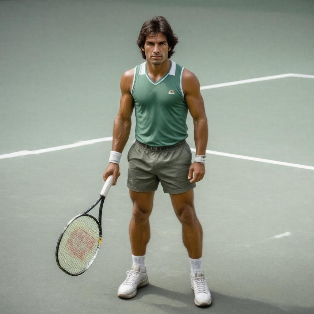 AI-created image of Guillermo Vilas