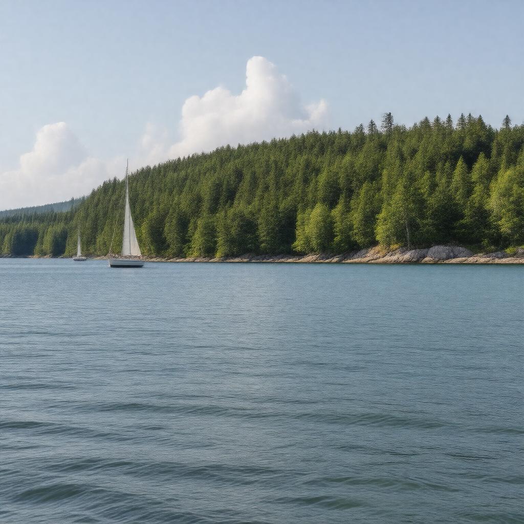 AI-created image of Gulf Islands