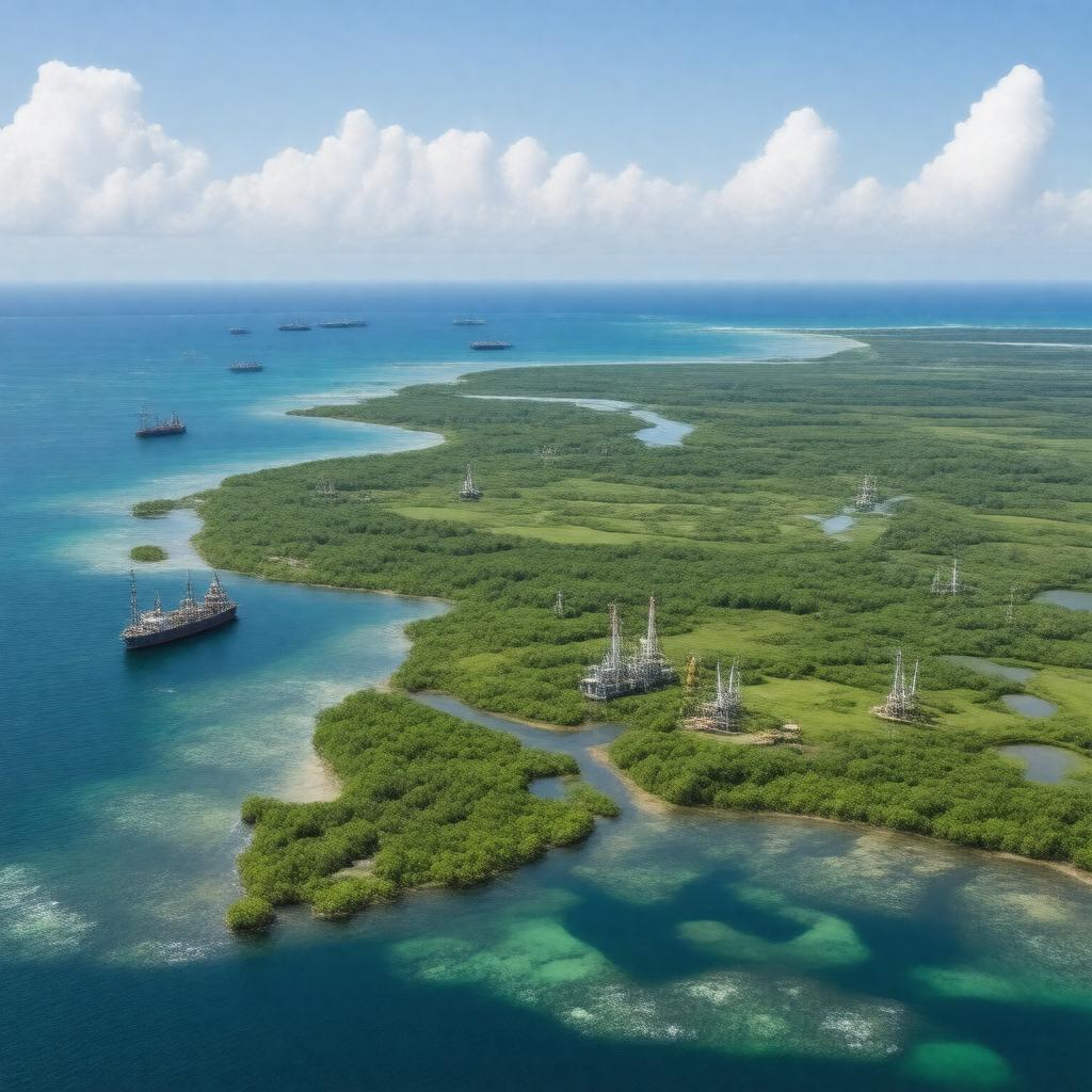 Click to view larger image AI-created image of Gulf of Paria