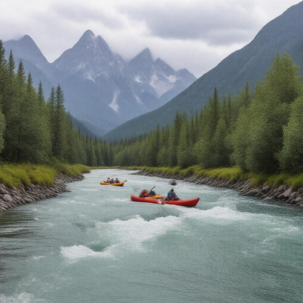 AI-created image of Gulkana River