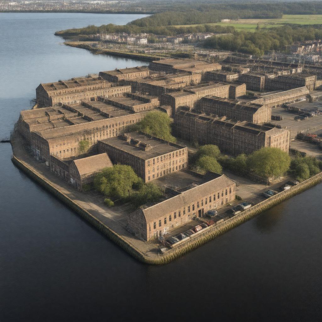 AI-created image of Gun Wharf, Chatham