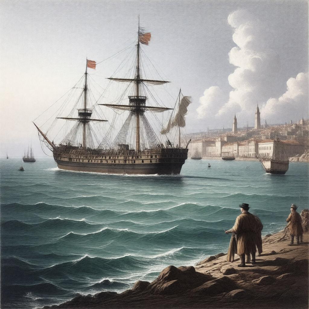 AI-created image of Gunboat diplomacy