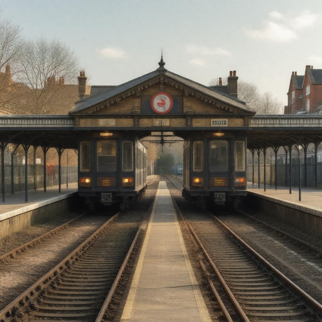 AI-created image of Gunnersbury station
