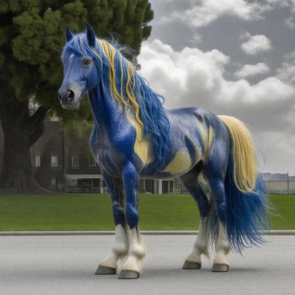 AI-created image of Gunrock the Mustang