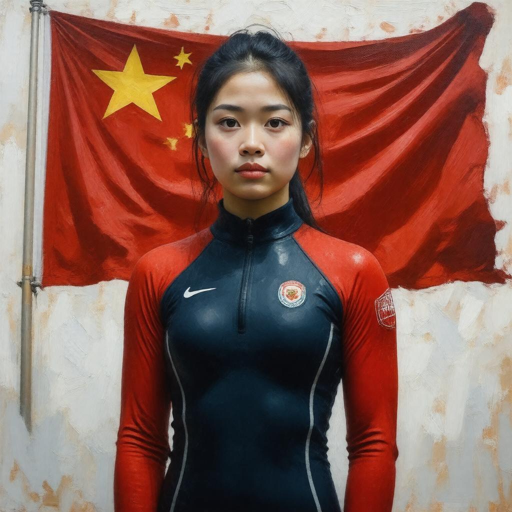 Click to view larger image AI-created image of Guo Jingjing