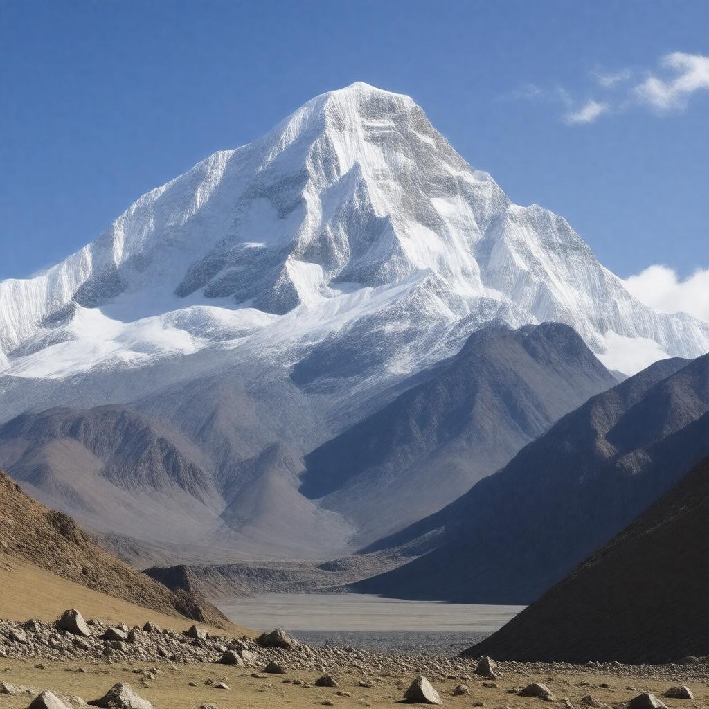 Click to view larger image AI-created image of Gurla Mandhata