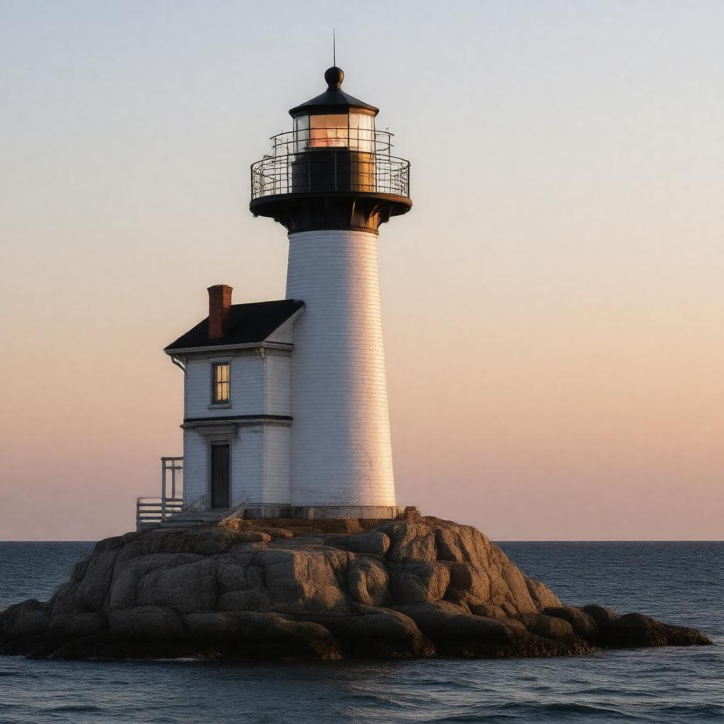 AI-created image of Gurnet Light