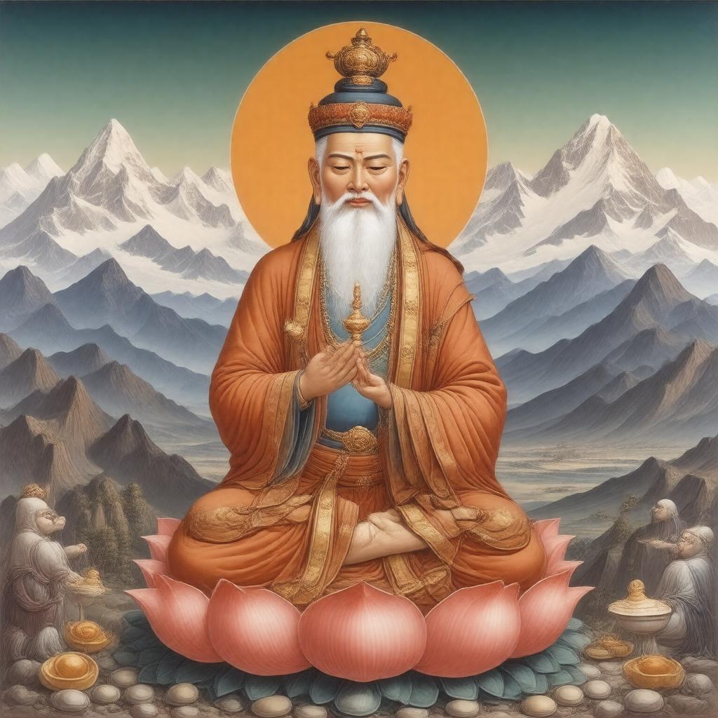 AI-created image of Guru Padmasambhava