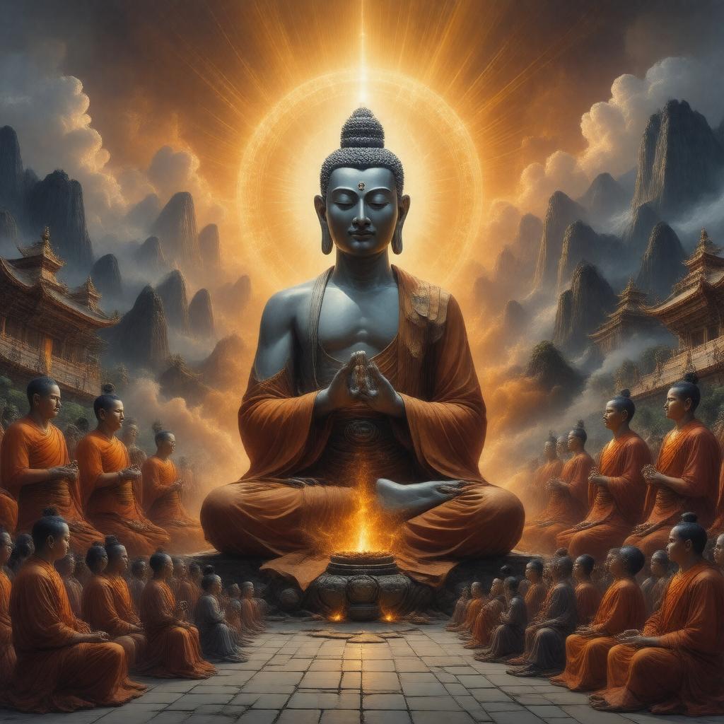 AI-created image of Guru Yoga