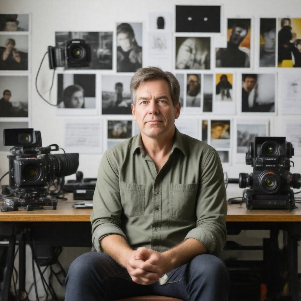 AI-created image of Gus Van Sant