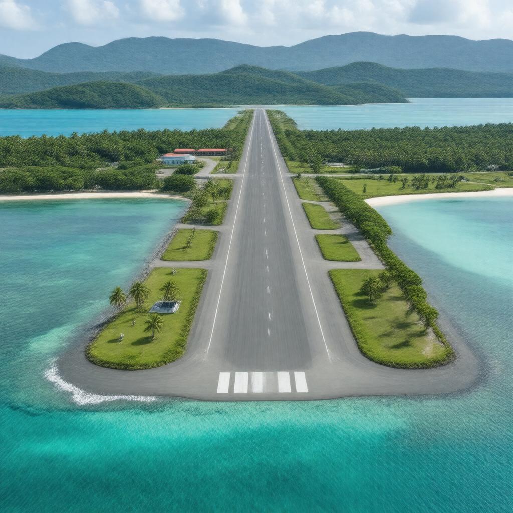 AI-created image of Gustaf III Airport