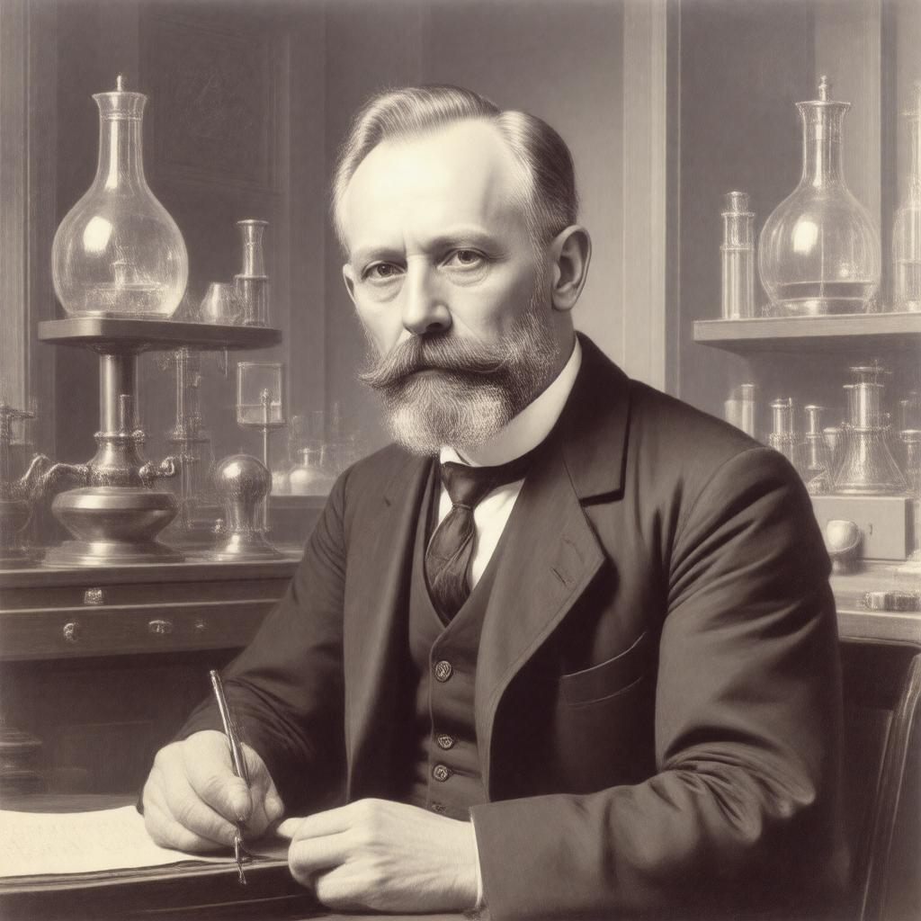 AI-created image of Gustav Hertz